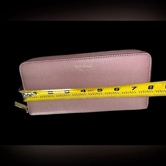Kate Spade Long Zip Wallet Warm Pink Patent Leather - Picture 2 of 5